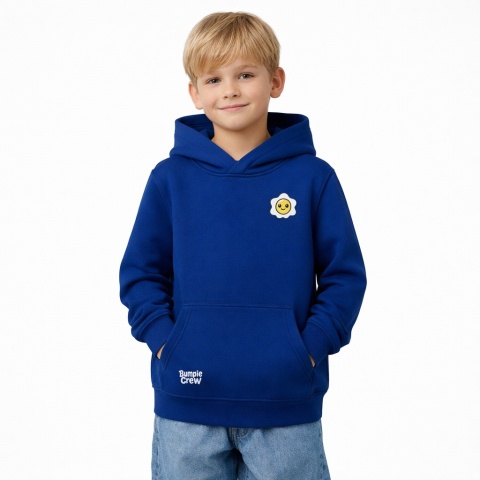 Kids Hoodie “Skating Is My Freedom” – Urban Hoodie for Kids (Navy Blue)