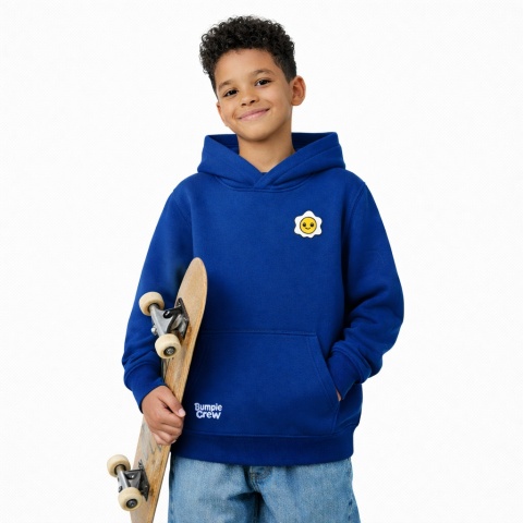Kids Hoodie “Skating Is My Freedom” – Urban Hoodie for Kids (Navy Blue)