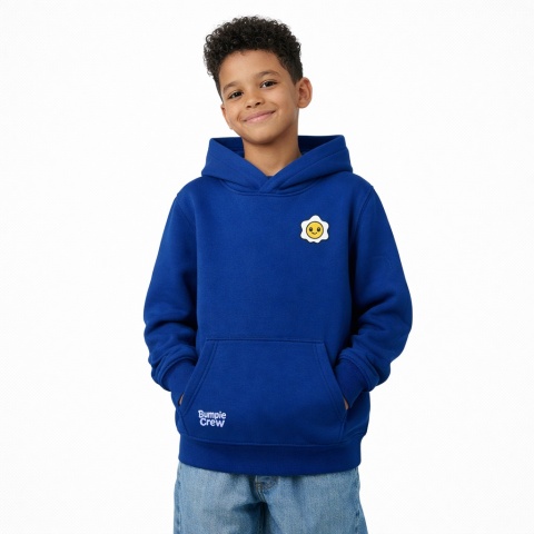 Kids Hoodie Egg Skatepark – Streetwear for Kids (Navy Blue)