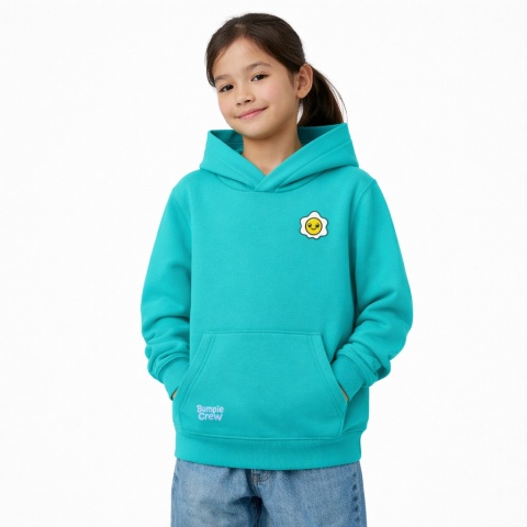 Kids Rollerblade Hoodie Egg Flower – Urban Style (Turquoise)
