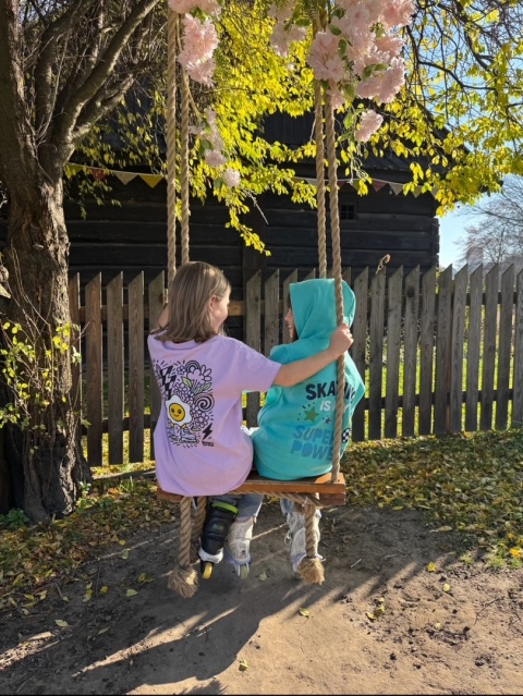 Hoodie for kids “Skating Is My Super Power” – active streetwear (Turquoise)