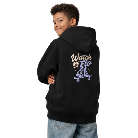 Kids Hoodie Watch Me Flo – freestyle urban hoodie (black)
