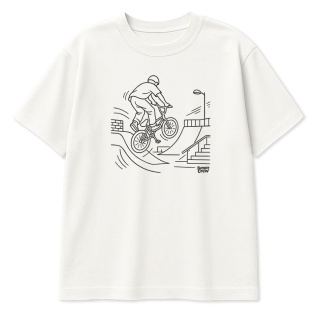 Kids BMX Freestyle T-Shirt (White)