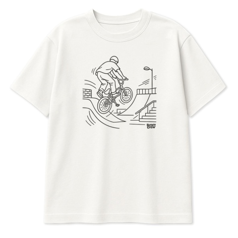 Kids BMX Freestyle T-Shirt (White)