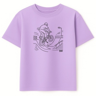 Kids Skateboarding T-Shirt – skateboarding style for kids (white)