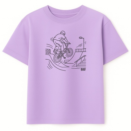 Kids Skateboarding T-Shirt – skateboarding style for kids (white)