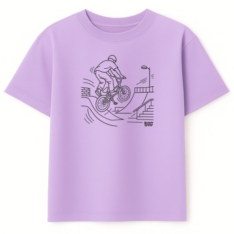 Kids Skateboarding T-Shirt – skateboarding style for kids (white)