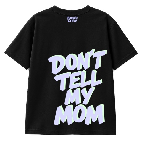 Kids T-Shirt “Don’t Tell My Mum” – streetwear kids (black)