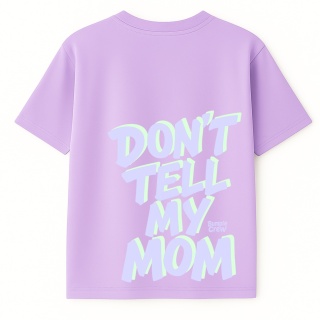 Kids T-shirt “Don’t Tell My Mum” – streetwear kids (lilac)