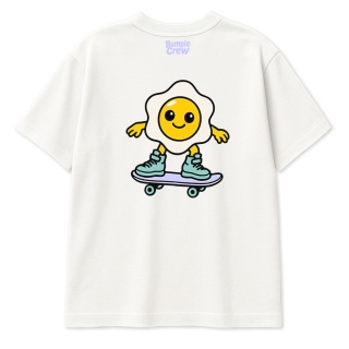 Kids Skateboarding T-Shirt – skateboarding style for kids (white)