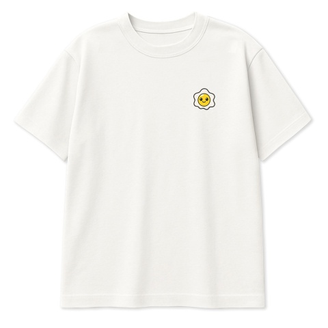 Kids’ T-Shirt Egg Scooter – urban skate style (white)