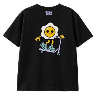 Kids T-Shirt “Egg Scooter” – streetwear kids (black)