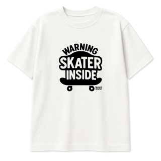 Kids Skateboarding T-Shirt – skateboarding style for kids (white)