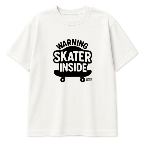 Kids Skateboarding T-Shirt – skateboarding style for kids (white)