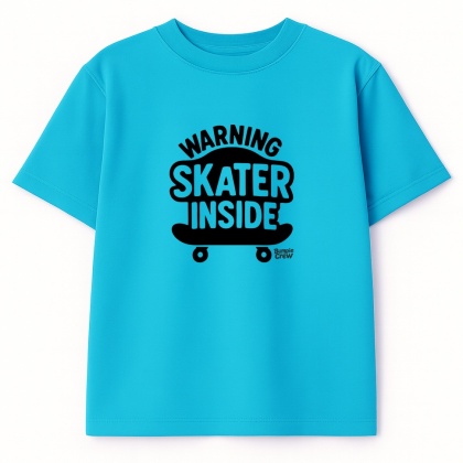 Kids Skateboarding T-Shirt – skateboarding style for kids (white)