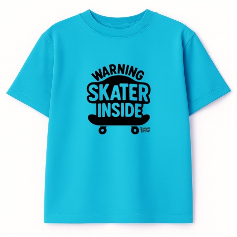 Kids Skateboarding T-Shirt – skateboarding style for kids (white)