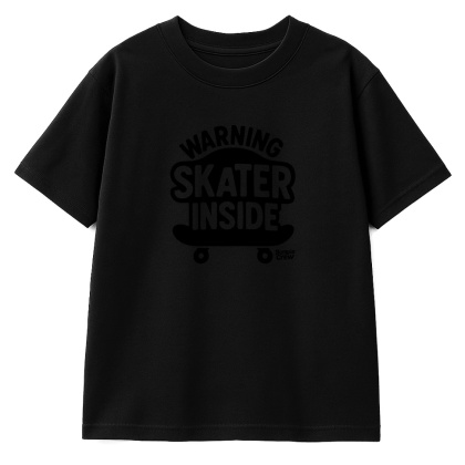 Kids Skateboarding T-Shirt – skateboarding style for kids (white)