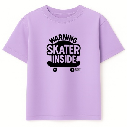 Kids Skateboarding T-Shirt – skateboarding style for kids (white)