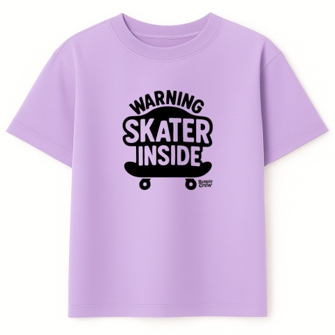 Kids Skateboarding T-Shirt – skateboarding style for kids (white)