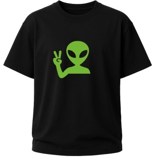 T-shirt Scooter “Alien Green Basic” – Alien Scoot Freestyle Scooter Tee (Black)