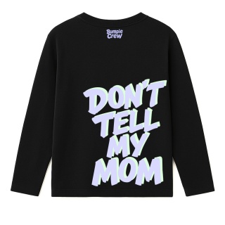 Kids’ longsleeve Don’t Tell My Mom – urban street style (black)