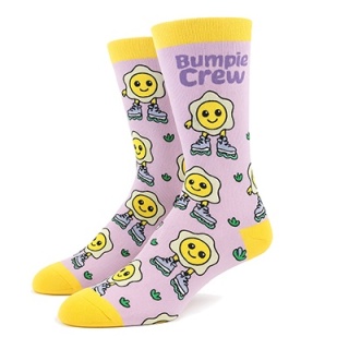 ChatGPT powiedział: Kids’ EGG Cushioned Socks – Bumpie Crew (lilac) – skate socks for roller kids