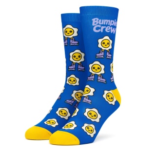 Kids’ socks EGG Cushioned Bumpie Crew – streetwear roller socks (blue)