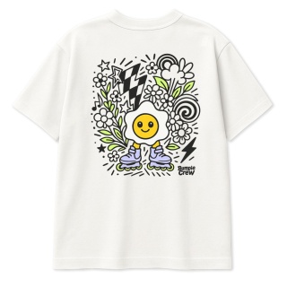 Kids’ T-shirt Jajko Flower – urban style for kids (white)