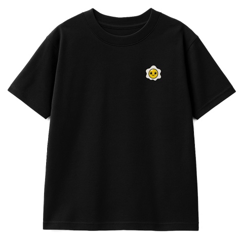 Kids’ T-shirt Egg Skatepark – skate style for kids (black)