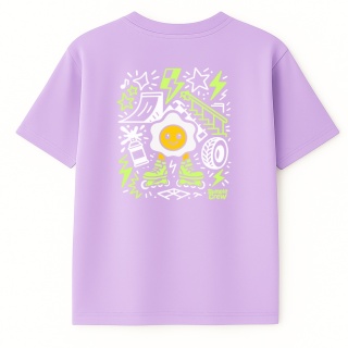 T-shirt dziecięcy Jajko Skatepark – urban streetwear (błękitny)