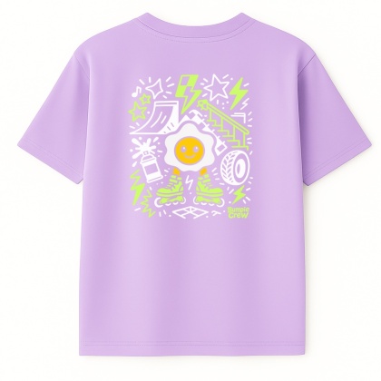 T-shirt dziecięcy Jajko Skatepark – urban streetwear (błękitny)