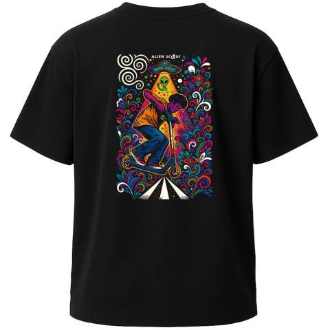 Hello Human Color scooter T-shirt