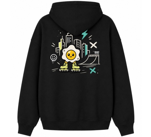 Bluza Bumpie Crew GLOW MODE - CITY (czarna)