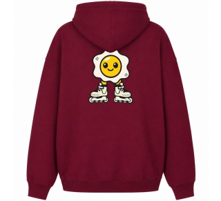 Bluza Bumpie Crew GLOW MODE - JAJKO NA ROLKACH (bordowa)