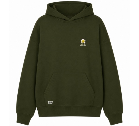 Bluza Bumpie Crew GLOW MODE - JAJKO NA ROLKACH (khaki)