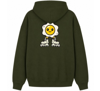 Bluza Bumpie Crew GLOW MODE - JAJKO NA ROLKACH (khaki)