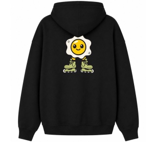 Bluza Bumpie Crew GLOW MODE - JAJKO NA ROLKACH (czarna)