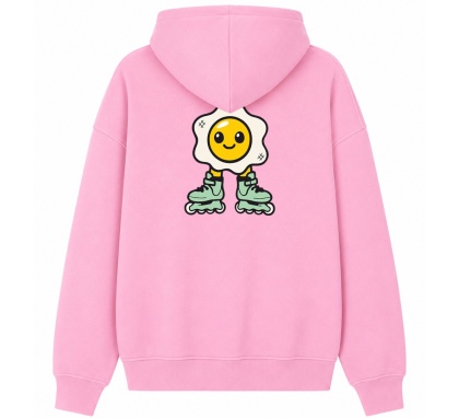 Bluza Bumpie Crew GLOW MODE - JAJKO NA ROLKACH (różowa)