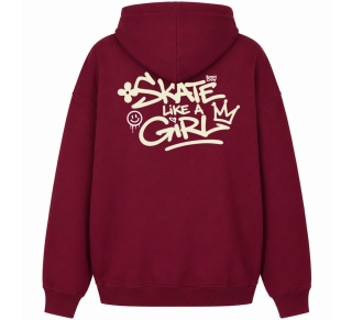 Bluza Bumpie Crew GLOW MODE - LIKE A GIRL (bordowa)