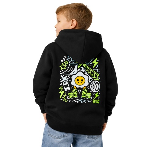 Kids Hoodie Egg Skatepark – Streetwear for Kids (Navy Blue)