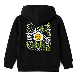 Kids Hoodie Egg Skatepark – Streetwear for Kids (Navy Blue)