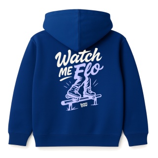 Kids Hoodie Watch Me Flo – freestyle urban hoodie (black)