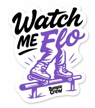 Bumpie Crew Skate Like A Girl Sticker
