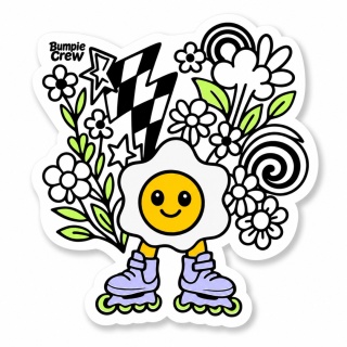 Bumpie Crew Skate Like A Girl Sticker