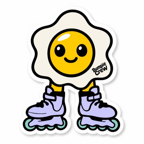 Bumpie Crew Skate Like A Girl Sticker