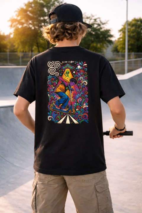 Alien Scoot Hello Human Scooter T-Shirt