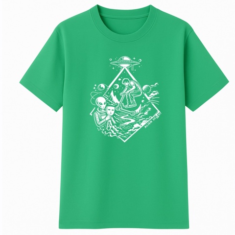 green scooter T-shirt