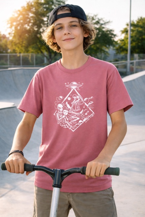 Alien scooter t-shirt lifestyle t-shirt