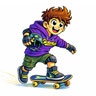 Hoodie skateboard
